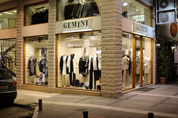 Φωτισμός καταστήματος ενδυμάτων GEMINI Collection στην Θεσσαλονίκη