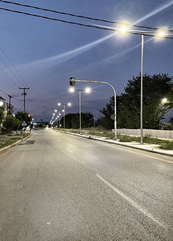 Street lighting installation - Sindos