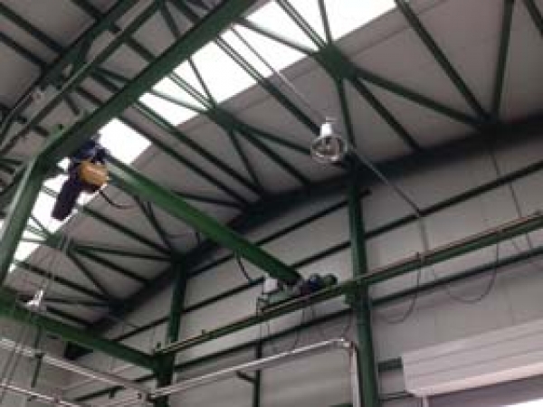 Εγκατάσταση φωτιστικών LED Techlumen σε εργοστάσιο παραγωγής εκρηκτικών