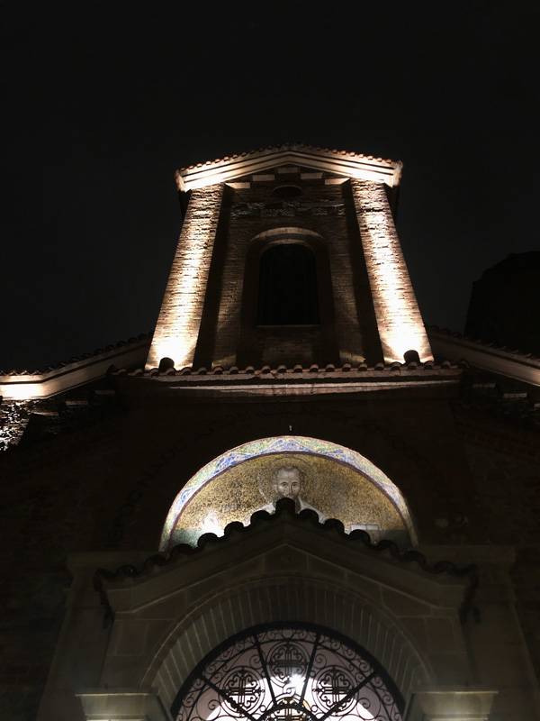 Exterior lighting of Church of Saint John Chrysostom - Thessaloniki