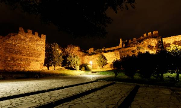 Thessaloniki Castle Walls lighting
