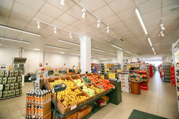 Φωτισμός supermarket &quot;A/S αγορά&quot; - Κατάστημα Ιωαννίνων 122 - Λάρισα