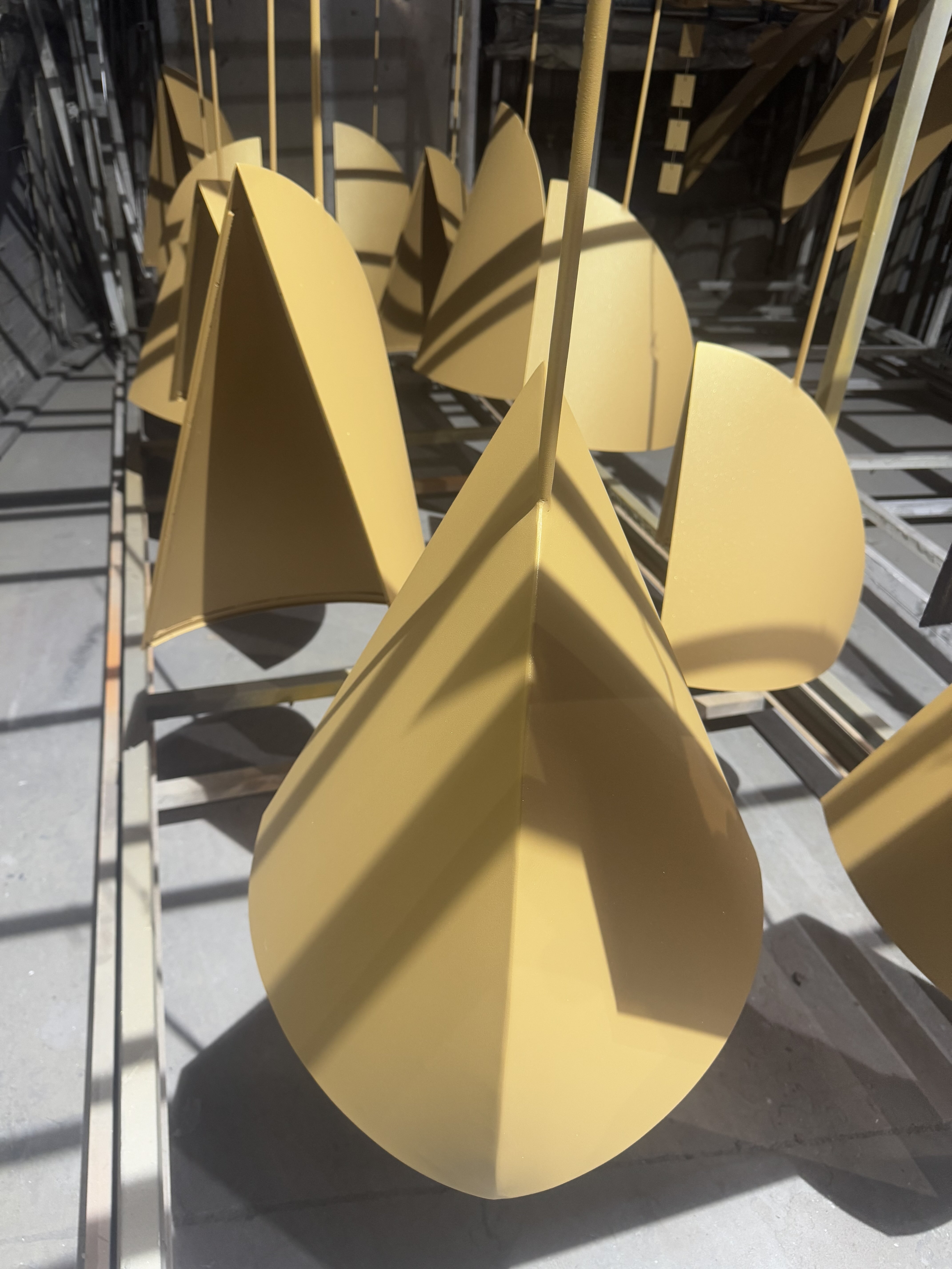 Lighting test in workshop