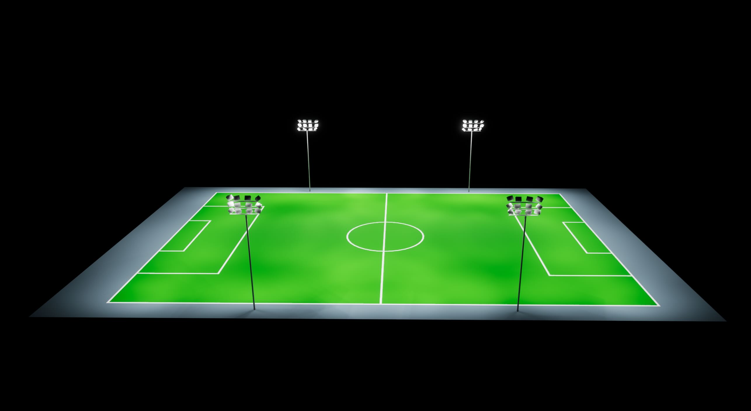 Football Class I 6 poles 15m 3D